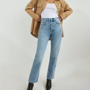 Denim Forum The Joni High Rise Loose Jeans Blue Size 29L